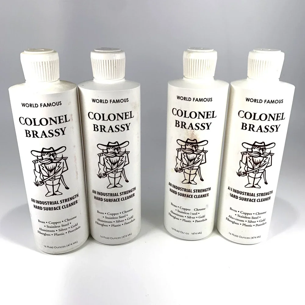 Colonel Brassy Cleaner Polish Metal Shine Bike Boat ATV RV Lot‎ of 4 Bottles